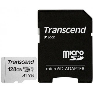 Transcend 128GB MicroSD 300S U1 Class10+SD adapter
